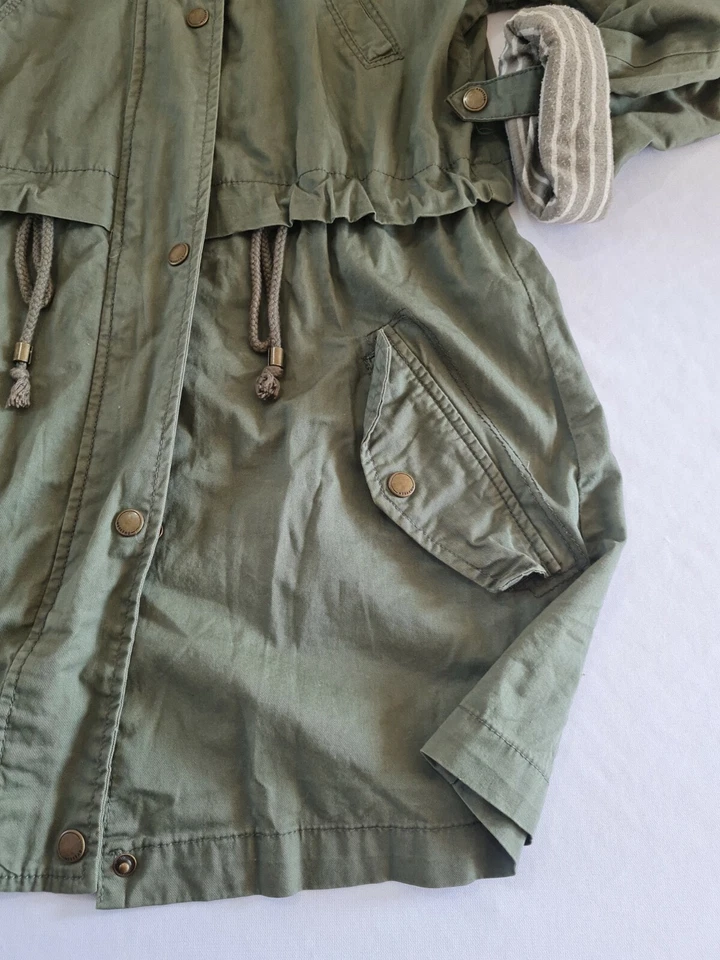 Jaqueta feminina mamão tamanho 8 verde rolo aba manga 6677 - Imagem 2 de 4