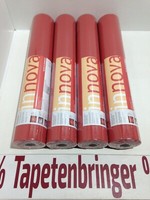 Vliestapete As 4X 95802-7 (4Rollen) Uni Struktur Rot Restposten Wohnzimmer