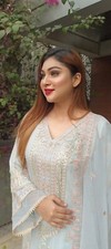 Party wear Salwar Kameez BinSaeed Luxury Chiffon salwar kamiz- size 38-40''