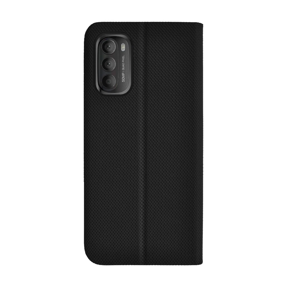 PureGear Moto G Stylus 2022 Wallet Series Leather Black Case - Image 4 of 4