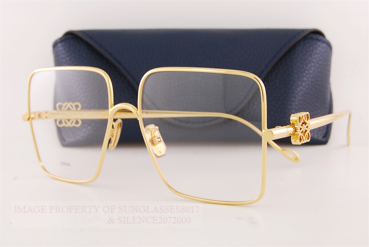 Brand New LOEWE Eyeglass Frames LW 50038U 030 Gold For Women Size