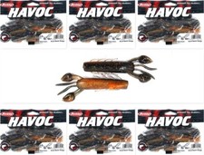 (6) Unopened Bag Pack Berkley Havoc 3 1/2" Skeet Reece Slop Craw Perfection New