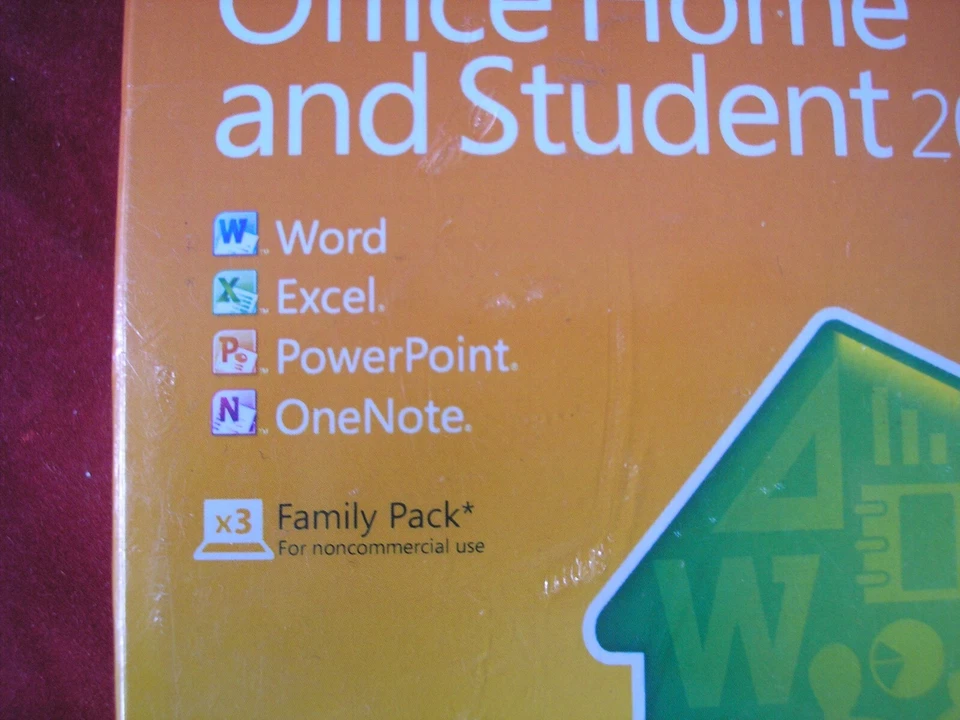Microsoft Office 2010 Home and Student For 3 PCs Full Version =NEW SEALED BOX= - Image 2 of 4