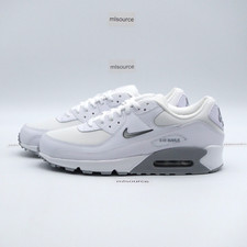 Size 12 Men's Nike Air Max 90 Jewel Swoosh Sneakers FN8005-100 White