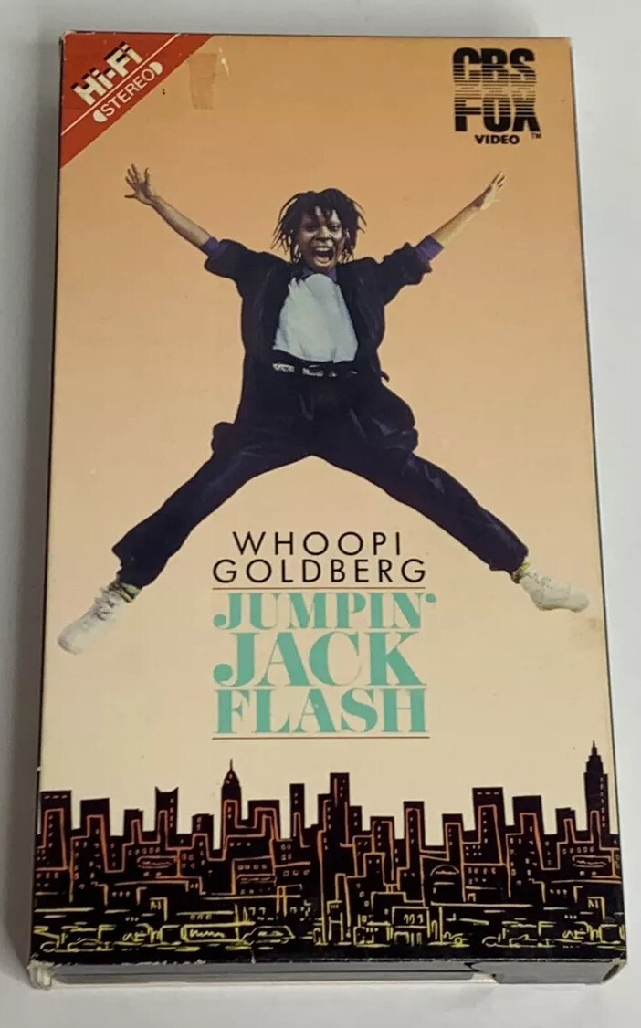 Jumpin' Jack Flash (VHS, 1987, CBS Fox) Whoopi Goldberg Vintage