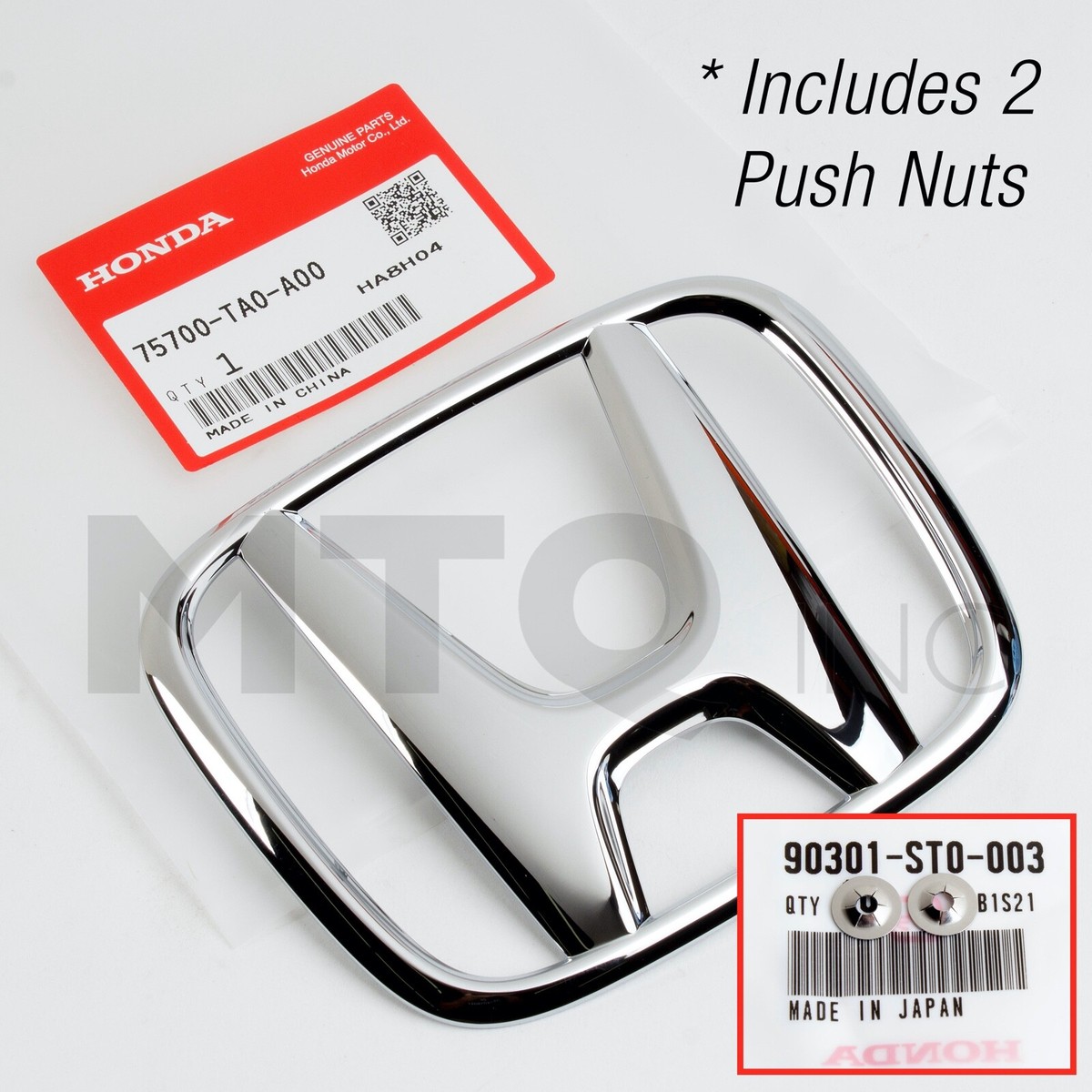 MOTO ペンダントヘッド Genuine OEM Honda Front H Logo Emblem Accord HR-V Fit 75700-TA0