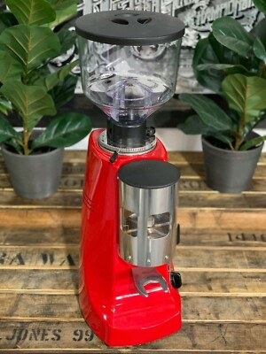 MAZZER ROBUR AUTOMATIC CUSTOM RED ESPRESSO COFFEE GRINDER COMMERCIAL WHOLESALE