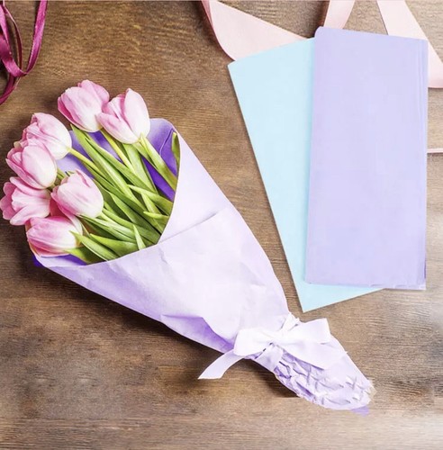 Tissue Wrapping Paper 10 Vibrant Colors Bulk 120 Sheets 26x20 Inches - Picture 11 of 11