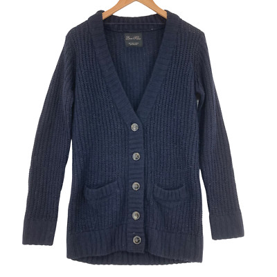 Zara Knit Women's Long Sleeve V-Neck Button-Down Cardigan Sweater Small