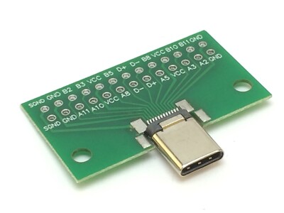 USB-C Adapter Platine | USB Typ-C auf RM 2,54mm | Breakout Board