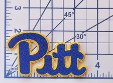 University of Pittsburgh 3.5" Iron On Embroidered Patch ~Free Tracking~!