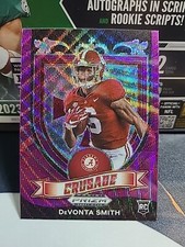 2021 Panini Prizm Draft Picks - Crusade Purple Wave Prizm #165 Devonta Smith