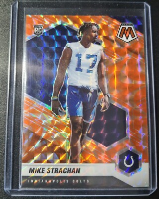Mike Strachan - Mosaic Football 2021 - Indianapolis Colts - Orange Prizm - RC