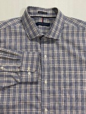 Men XL Tommy Hilfiger Shirt 17-17.5 Dress/Casual Long Sleeve Button Non-Iron EUC