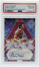 Los Angeles Lakers Jerry West Autographed 2023-24 Phoenix Red International M...