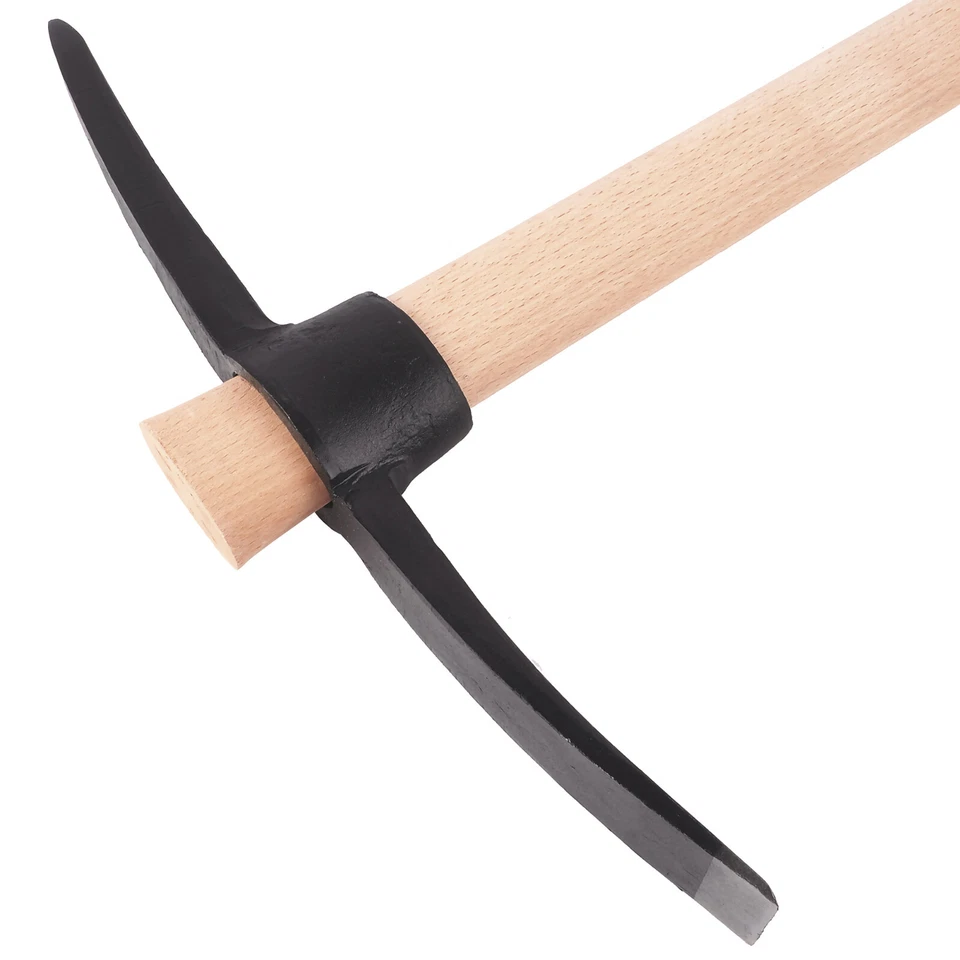 Spitzhacke 2,5 KG mit Stiel Holzgriff 90cm Kreuzhacke Flachhacke Flachspitzhacke - Bild 4 von 4