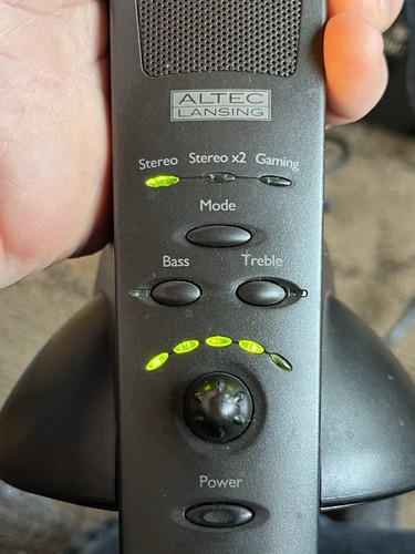 Altec Lansing ATP4 Computer Gaming System Subwoofer Surround Speakers TESTED VTG - Zdjęcie 2 z 15