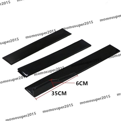For Audi A4 B9 2015-2018 Gloss Black Side Skirts Extension Side Splitter Lip 2M - Picture 9 of 12