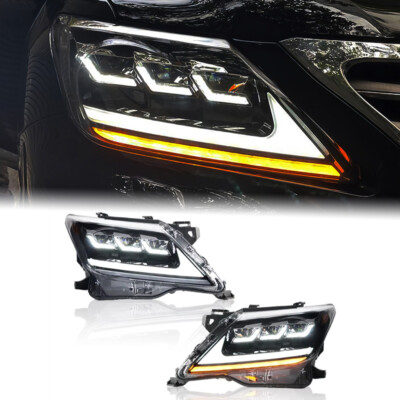 2PCS Für Lexus LX570 2007-2015 LED-Scheinwerfer DRL Sequential Signal Lampe