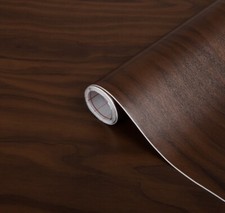 DC FIX WALNUT DARK WOOD STICKY BACK PLASTIC VINYL FILM SELF ADHESIVE 2m X 45cm