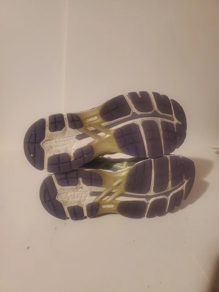 Zapatos para correr ASICS para mujer GEL-Kayano 21 verde carbón afilado púrpura EE. UU. 7. T4H7N Foto 4 de 4