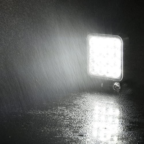 2PCS Square 4" LED WORK LIGHT Spot Flood Fit John Deere 4650 4630 4230 4040 2520 - Picture 2 of 12