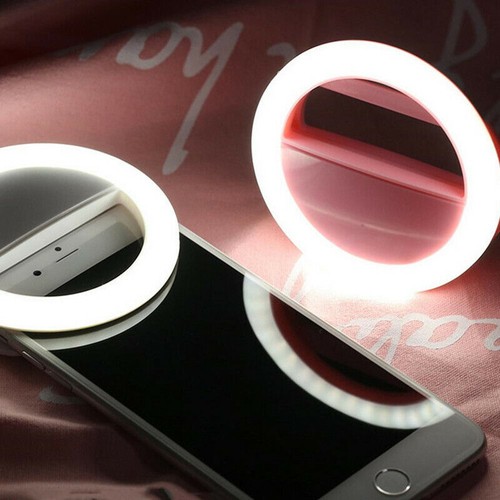Selfie Portable LED Ring Light Flash For iPhone Mobile Device Universal - 第 3/12 張圖片