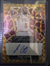 2024-25 Panini Mosaic Jevon Carter Scripts Autograph Gold Prizm /10 #MS-JVN