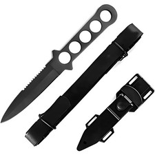 Lightweight 9-Inch Diving Knife with Mirror-Polished Blade - Leg Strap Included