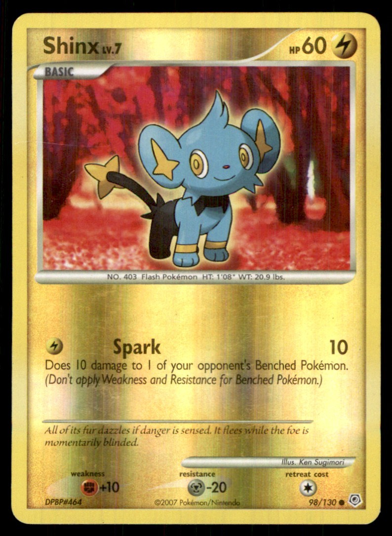2007 Diamond & Pearl Reverse Holo Shinx Basic/Common #98
