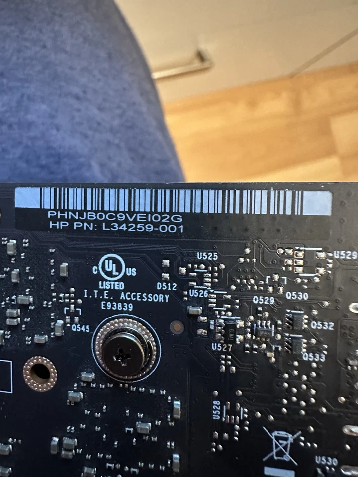 HP NVIDIA GEFORCE RTX 2060  6GB GDDR6  GRAPHICS CARD  L34259-001 - Image 3 of 4