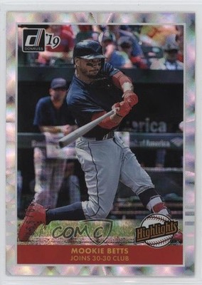 2019 Panini Donruss Highlights 649/999 Mookie Betts #H9 d4y