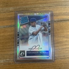 2017 Donruss Optic Rated rookie auto - Yohander Mendez Prism /150 - SP - RRS-YO
