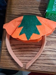 Kids Baby Headband Orange Pumpkin Hair Band