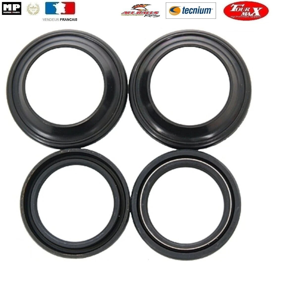 Joints spy de fourche 43mm avec cache poussière pour moto Suzuki GSF 1200 N Bandit