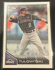 Troy Tulowitzki 2011 Topps Lineage Cloth Stickers #TCS22 Rockies