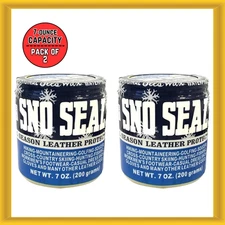Atsko Sno-Seal Original Beeswax Waterproofing Seasonal Leather Protection 7oz.