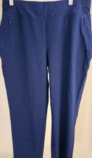 NEW Chico  s Zenergy Tonca Navy Knit Pants Size 4
