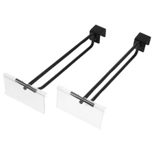 2 Pcs Shelf Label Holder Price Holders for Supermarket Clips Sign