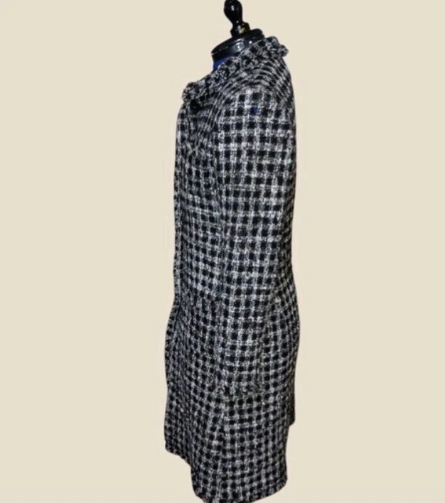 Abrigo de lana para mujer Marvin Richards Hounds diente talla pequeña Foto 2 de 4