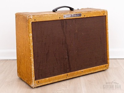 1959 Fender High Power Tweed Twin 5F8-A Vintage 2x12 Tube Amp