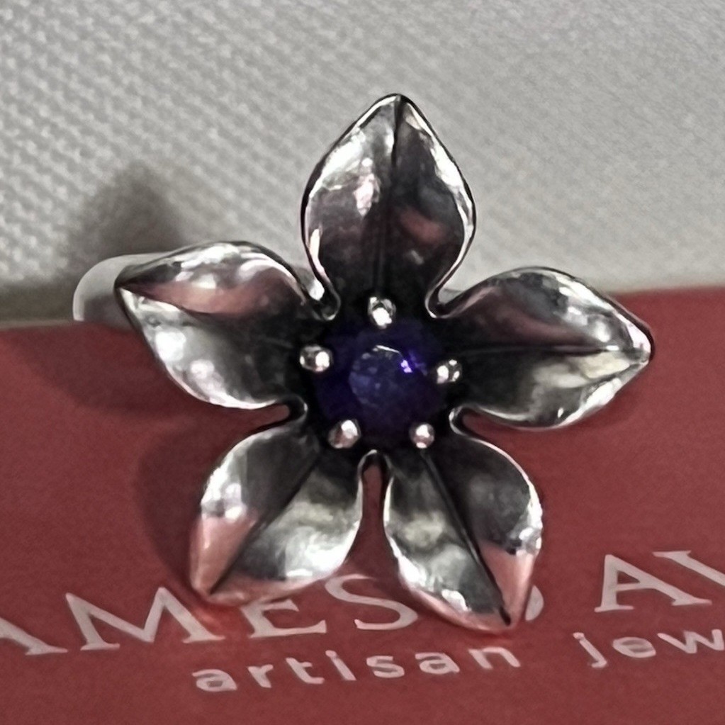 James Avery Amethyst Flower Ring - image 1