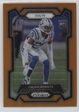 2023 Panini Prizm Rookies Orange Prizm 1/249 Julius Brents #346 4pn