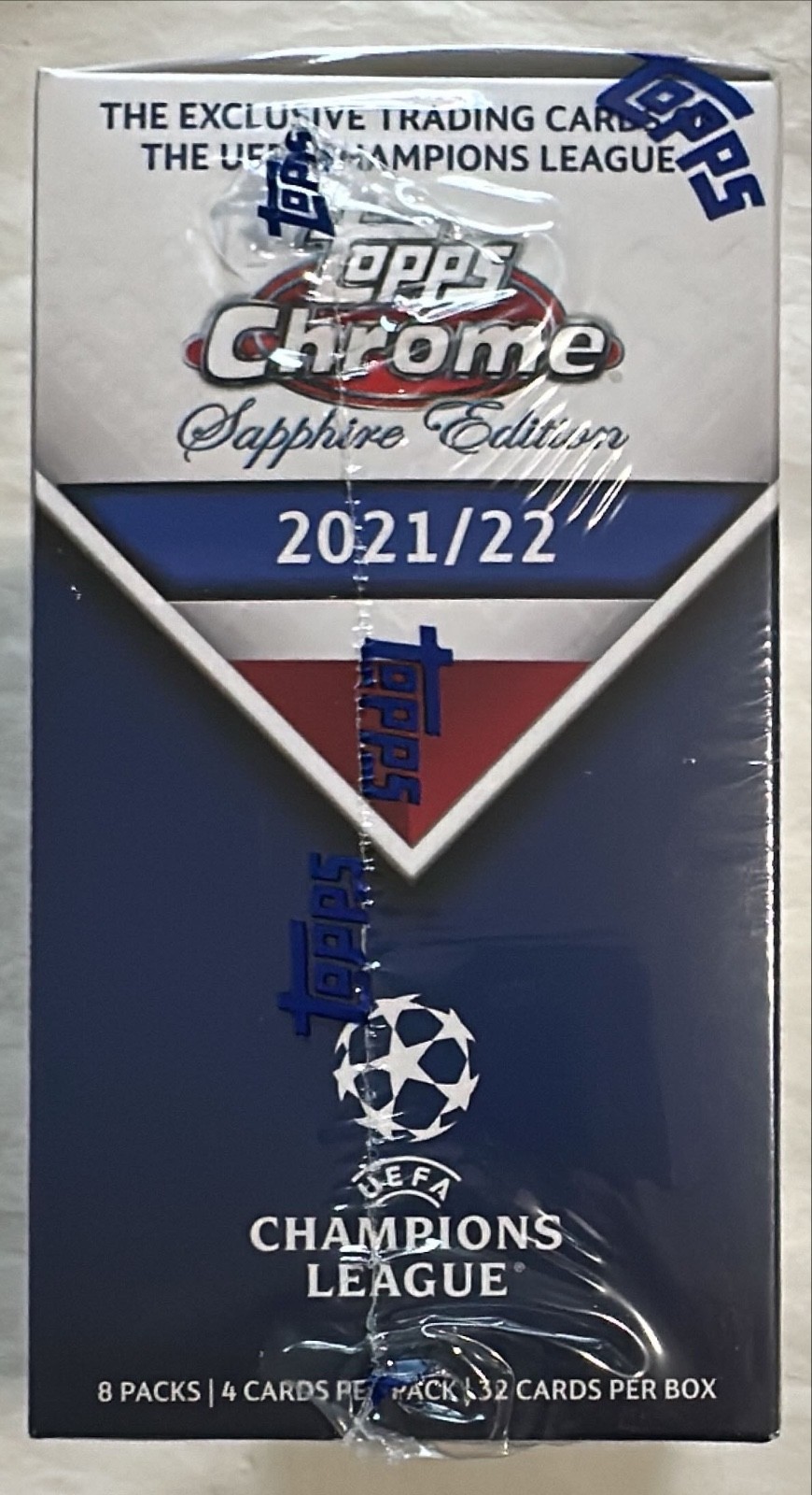 2021-22 Topps Chrome Sapphire UEFA Champions League Soccer Box New Sealed view 3