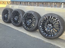 Rare 23 Range Rover Sport Sv Staggered 1084 Forged Black Oem Factory Wheels Rare 23 Range Rover Sport Sv Staggered 1084 Forged Black Oem Factory Wheels