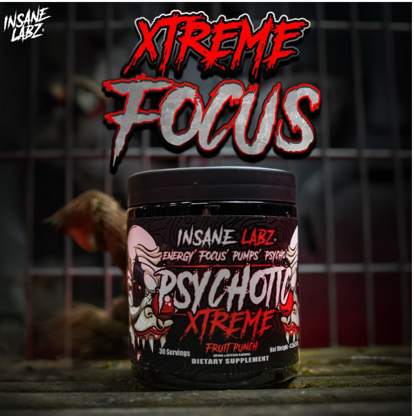 INSANE LABZ PSYCH-O-TIC XTREME Pre-Workout 25 Serving FREE SHAKER
