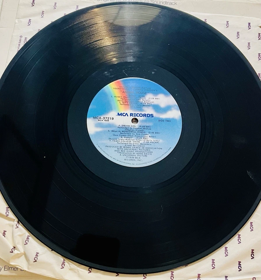 Animal House Original Motion Picture Soundtrack 1981 LP vinyl record MCA 37219 - Image 4 of 4