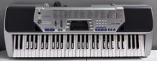 Casio CTK-496 61 Key Electric Digital Keyboard Piano w/ Power Adapter - Silver