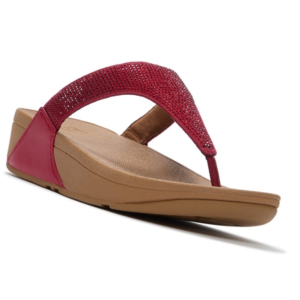 Fitflop Lulu Crystal Embellished Toe Post Sandal