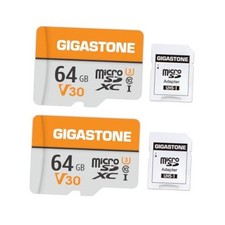 64GB Micro SD Card 2-Pack, V30 4K Video Recording, 64GB Full HD V30 2-Pack